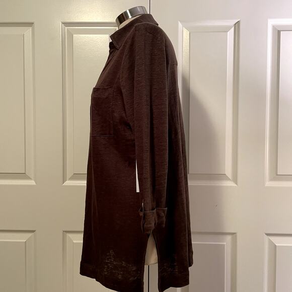 Chico's NWT Women's Linen Big Shirt, size 1/Medium - Picture 3 of 8